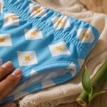 Mimi Kids Brief (6-12Y) | Argyle | Geo Play | Bamboo-Cotton, Tagless, Antibacterial | 6-12Y