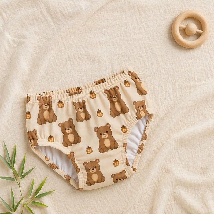 Mimi Kids Brief (6-12Y) | Bear Cub | Safari Tales | Bamboo-Cotton, Tagless, Antibacterial | 6-12Y