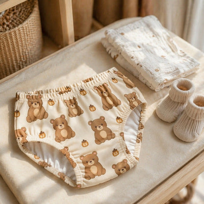 Mimi Kids Brief (6-12Y) | Bear Cub | Safari Tales | Bamboo-Cotton, Tagless, Antibacterial | 6-12Y