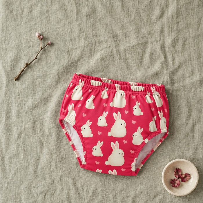Mimi Kids Brief (6-12Y) | Bunny Hop | Blossom | Bamboo-Cotton, Tagless, Antibacterial | 6-12Y