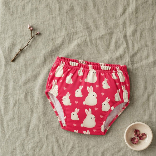 Mimi Kids Brief (6-12Y) | Bunny Hop | Blossom | Bamboo-Cotton, Tagless, Antibacterial | 6-12Y