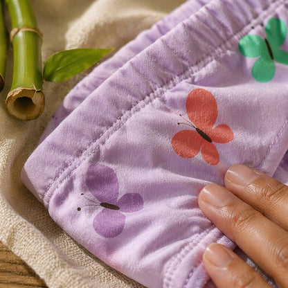 Mimi Kids Brief (6-12Y) | Butterfly Garden | Blossom | Bamboo-Cotton, Tagless, Antibacterial | 6-12Y