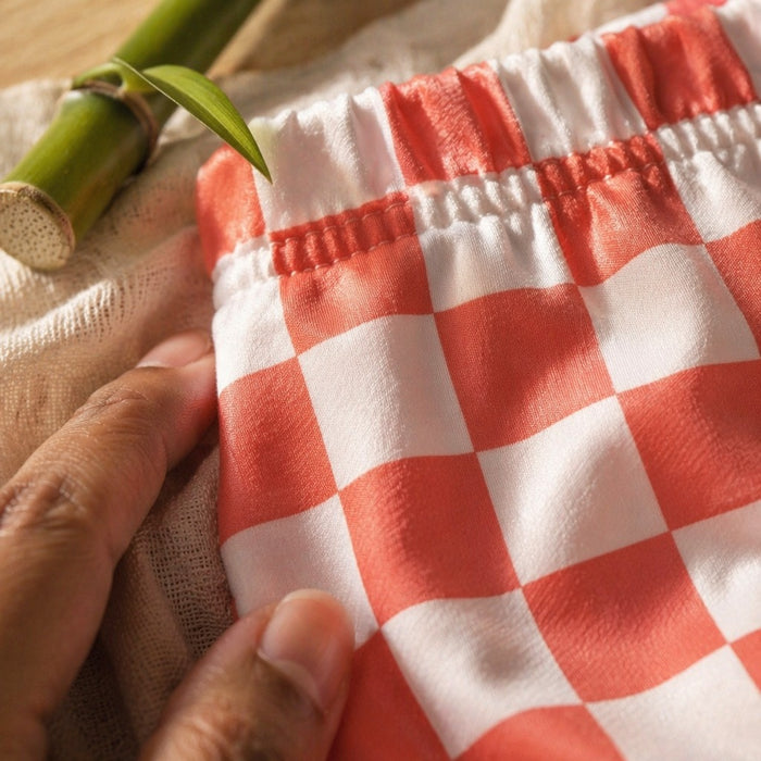 Mimi Kids Brief (6-12Y) | Checkerboard | Geo Play | Bamboo-Cotton, Tagless, Antibacterial | 6-12Y