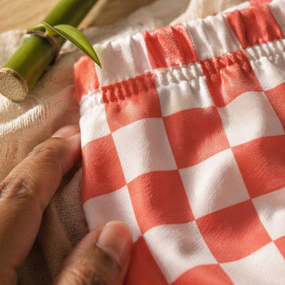 Mimi Kids Brief (6-12Y) | Checkerboard | Geo Play | Bamboo-Cotton, Tagless, Antibacterial | 6-12Y