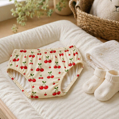 Mimi Kids Brief (6-12Y) | Cherry Pair | Orchard | Bamboo-Cotton, Tagless, Antibacterial | 6-12Y