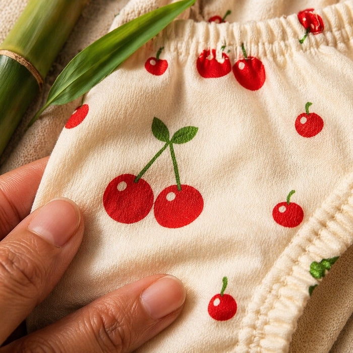 Mimi Kids Brief (6-12Y) | Cherry Pair | Orchard | Bamboo-Cotton, Tagless, Antibacterial | 6-12Y