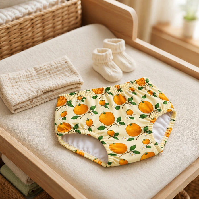 Mimi Kids Brief (6-12Y) | Citrus Grove | Orchard | Bamboo-Cotton, Tagless, Antibacterial | 6-12Y