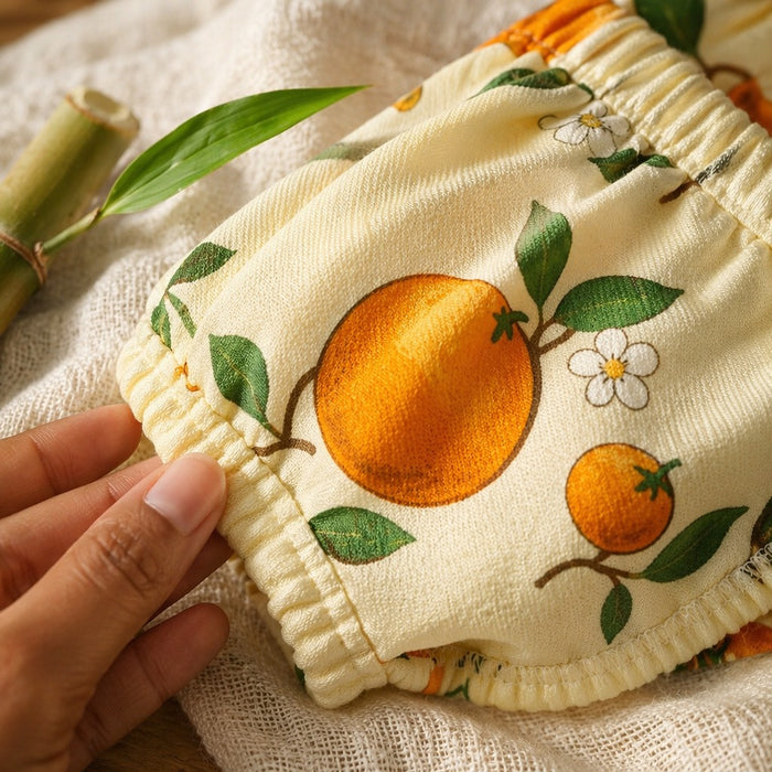 Mimi Kids Brief (6-12Y) | Citrus Grove | Orchard | Bamboo-Cotton, Tagless, Antibacterial | 6-12Y