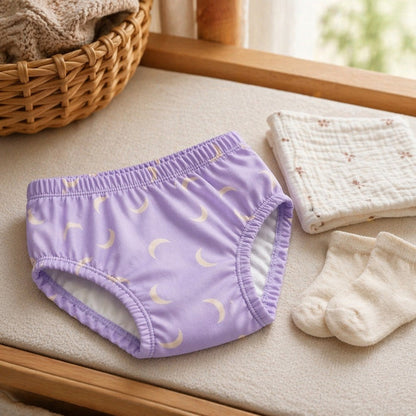 Mimi Kids Brief (6-12Y) | Crescent Moon Scatter | Monsoon Magic | Bamboo-Cotton, Tagless, Antibacterial | 6-12Y