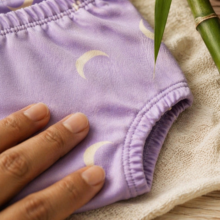 Mimi Kids Brief (6-12Y) | Crescent Moon Scatter | Monsoon Magic | Bamboo-Cotton, Tagless, Antibacterial | 6-12Y