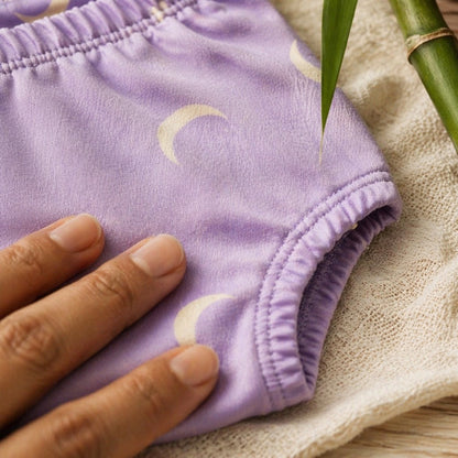 Mimi Kids Brief (6-12Y) | Crescent Moon Scatter | Monsoon Magic | Bamboo-Cotton, Tagless, Antibacterial | 6-12Y