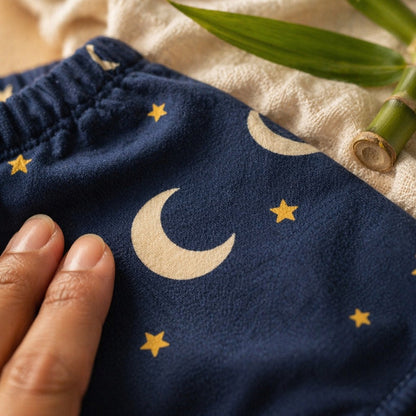 Mimi Kids Brief (6-12Y) | Crescent Moon + Stars | Stardust | Bamboo-Cotton, Tagless, Antibacterial | 6-12Y