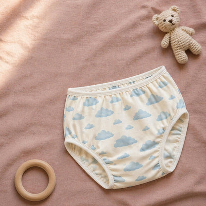 Mimi Kids Brief (6-12Y) | Drifting Clouds | Monsoon Magic | Bamboo-Cotton, Tagless, Antibacterial | 6-12Y