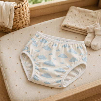 Mimi Kids Brief (6-12Y) | Drifting Clouds | Monsoon Magic | Bamboo-Cotton, Tagless, Antibacterial | 6-12Y