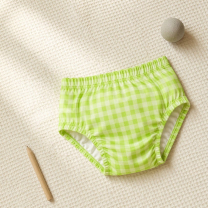 Mimi Kids Brief (6-12Y) | Gingham | Geo Play | Bamboo-Cotton, Tagless, Antibacterial | 6-12Y