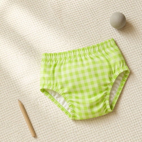 Mimi Kids Brief (6-12Y) | Gingham | Geo Play | Bamboo-Cotton, Tagless, Antibacterial | 6-12Y