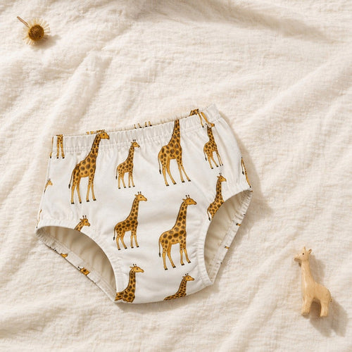 Mimi Kids Brief (6-12Y) | Giraffe Royale | Safari Tales | Bamboo-Cotton, Tagless, Antibacterial | 6-12Y