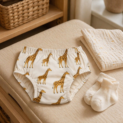Mimi Kids Brief (6-12Y) | Giraffe Royale | Safari Tales | Bamboo-Cotton, Tagless, Antibacterial | 6-12Y