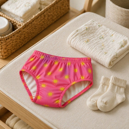 Mimi Kids Brief (6-12Y) | Golden Sun | Monsoon Magic | Bamboo-Cotton, Tagless, Antibacterial | 6-12Y