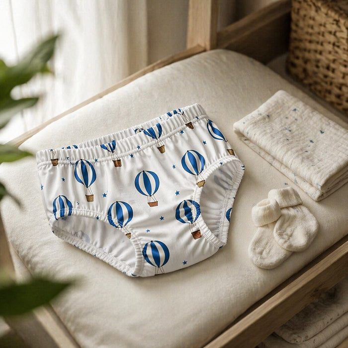 Mimi Kids Brief (6-12Y) | Hot Air Balloon | Little Voyager | Bamboo-Cotton, Tagless, Antibacterial | 6-12Y