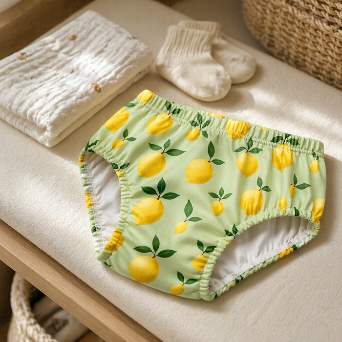 Mimi Kids Brief (6-12Y) | Lemon Branch | Orchard | Bamboo-Cotton, Tagless, Antibacterial | 6-12Y