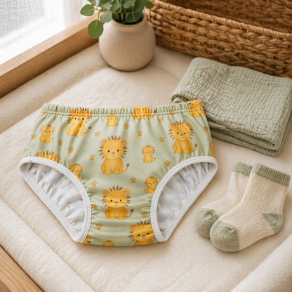 Mimi Kids Brief (6-12Y) | Lion Cub | Safari Tales | Bamboo-Cotton, Tagless, Antibacterial | 6-12Y