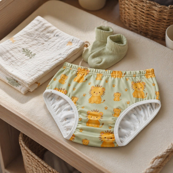 Mimi Kids Brief (6-12Y) | Lion Cub | Safari Tales | Bamboo-Cotton, Tagless, Antibacterial | 6-12Y