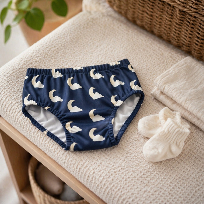 Mimi Kids Brief (6-12Y) | Moon + Cloud | Stardust | Bamboo-Cotton, Tagless, Antibacterial | 6-12Y