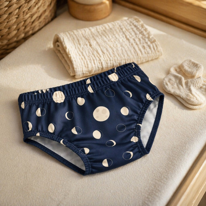 Mimi Kids Brief (6-12Y) | Moon Phases | Stardust | Bamboo-Cotton, Tagless, Antibacterial | 6-12Y