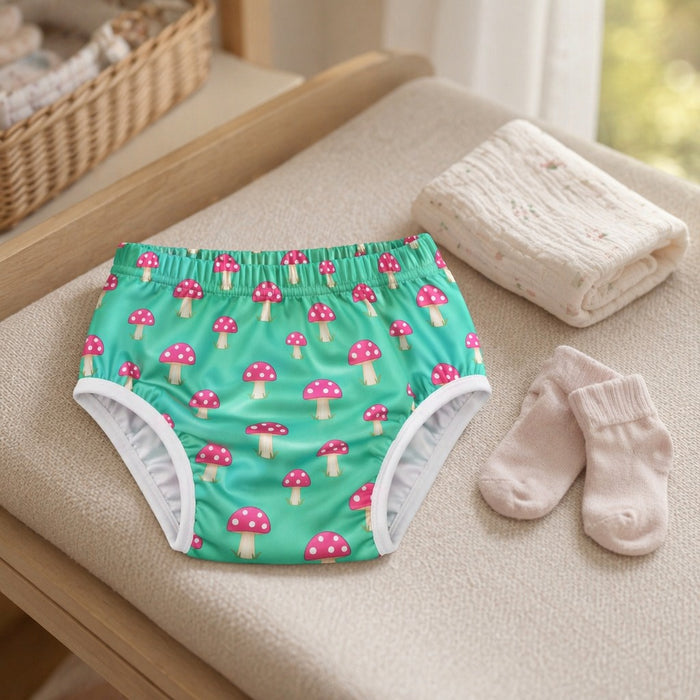 Mimi Kids Brief (6-12Y) | Mushroom Magic | Blossom | Bamboo-Cotton, Tagless, Antibacterial | 6-12Y