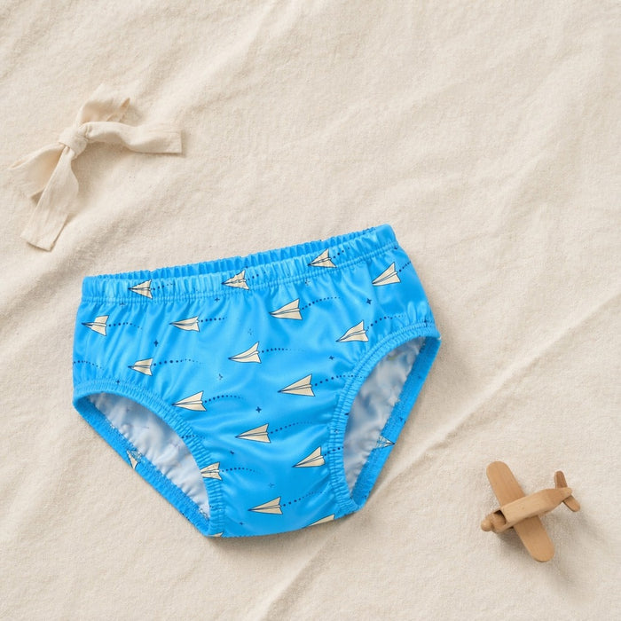 Mimi Kids Brief (6-12Y) | Paper Airplane | Little Voyager | Bamboo-Cotton, Tagless, Antibacterial | 6-12Y
