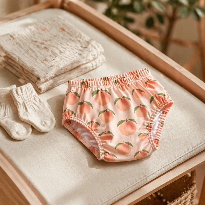 Mimi Kids Brief (6-12Y) | Peach Garden | Orchard | Bamboo-Cotton, Tagless, Antibacterial | 6-12Y