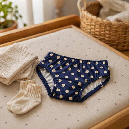 Mimi Kids Brief (6-12Y) | Polka Dots | Geo Play | Bamboo-Cotton, Tagless, Antibacterial | 6-12Y