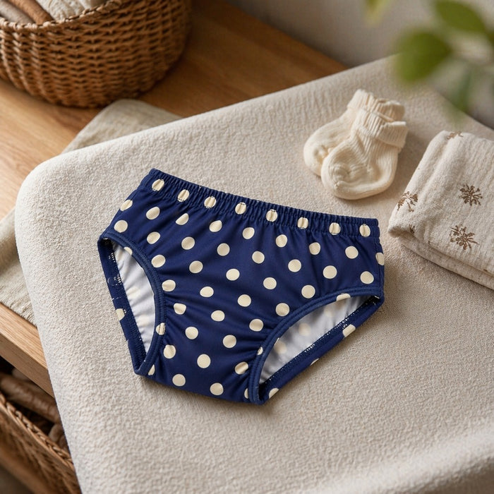 Mimi Kids Brief (6-12Y) | Polka Dots | Geo Play | Bamboo-Cotton, Tagless, Antibacterial | 6-12Y
