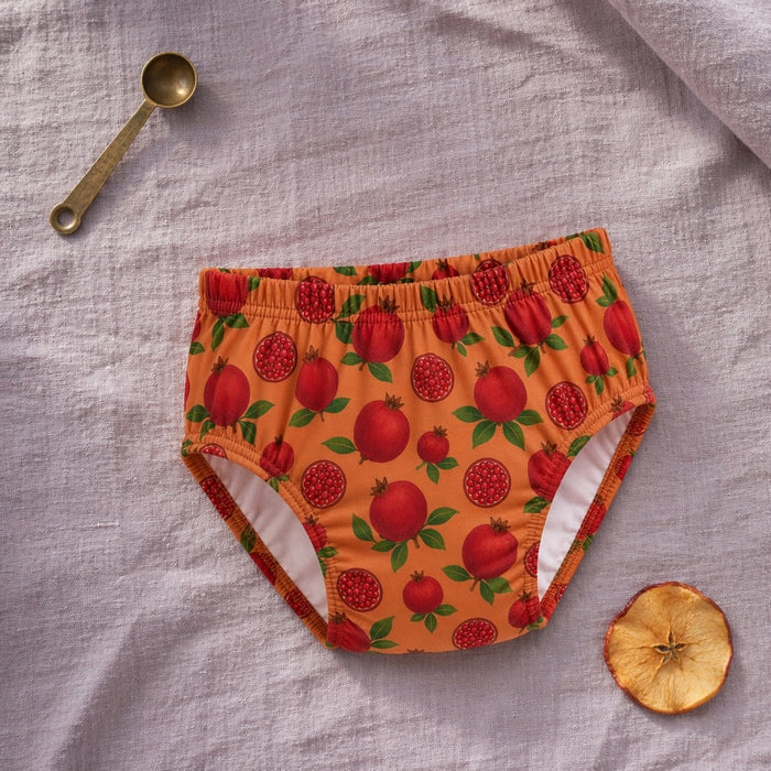 Mimi Kids Brief (6-12Y) | Pomegranate Crown | Orchard | Bamboo-Cotton, Tagless, Antibacterial | 6-12Y