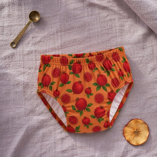Mimi Kids Brief (6-12Y) | Pomegranate Crown | Orchard | Bamboo-Cotton, Tagless, Antibacterial | 6-12Y