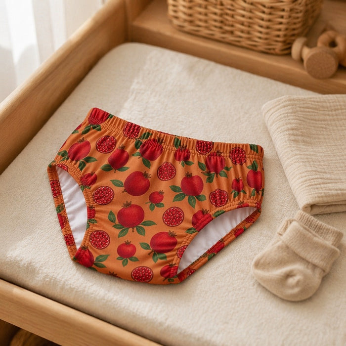 Mimi Kids Brief (6-12Y) | Pomegranate Crown | Orchard | Bamboo-Cotton, Tagless, Antibacterial | 6-12Y
