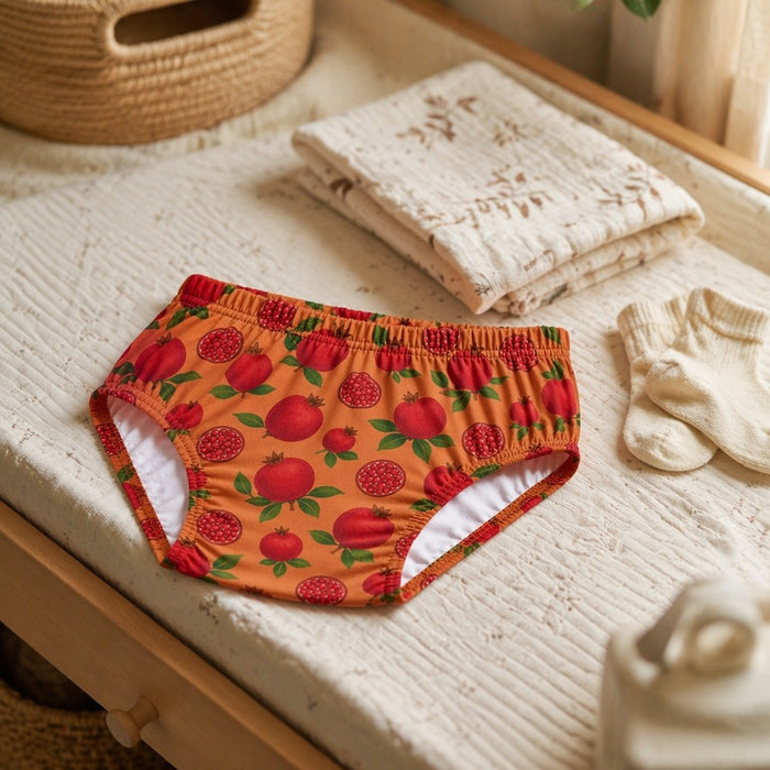 Mimi Kids Brief (6-12Y) | Pomegranate Crown | Orchard | Bamboo-Cotton, Tagless, Antibacterial | 6-12Y