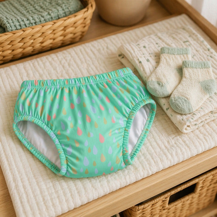 Mimi Kids Brief (6-12Y) | Raindrop Scatter | Monsoon Magic | Bamboo-Cotton, Tagless, Antibacterial | 6-12Y