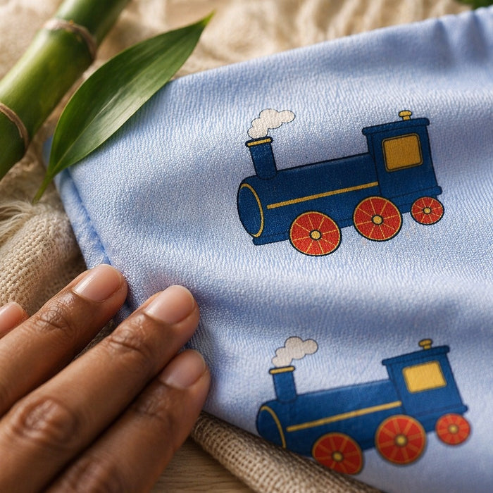 Mimi Kids Brief (6-12Y) | Steam Train | Little Voyager | Bamboo-Cotton, Tagless, Antibacterial | 6-12Y