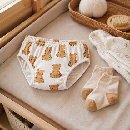Mimi Kids Brief (6-12Y) | Tiger Cub | Safari Tales | Bamboo-Cotton, Tagless, Antibacterial | 6-12Y