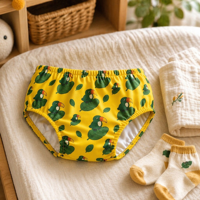 Mimi Kids Brief (6-12Y) | Toucan & Leaf | Tropicale | Bamboo-Cotton, Tagless, Antibacterial | 6-12Y