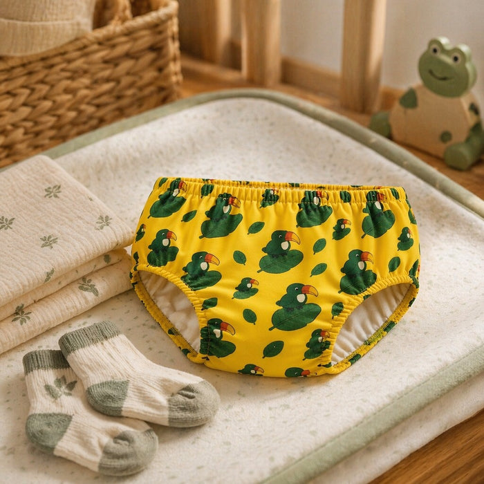Mimi Kids Brief (6-12Y) | Toucan & Leaf | Tropicale | Bamboo-Cotton, Tagless, Antibacterial | 6-12Y