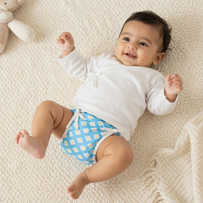 Mimi Langot | Argyle | Geo Play | Bamboo-Cotton DryFeel, Cloth Nappy | 0-6M