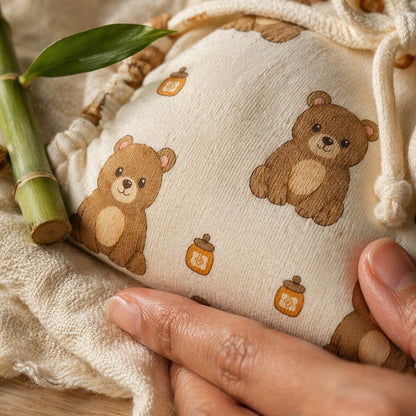 Mimi Langot | Bear Cub | Safari Tales | Bamboo-Cotton DryFeel, Cloth Nappy | 0-6M