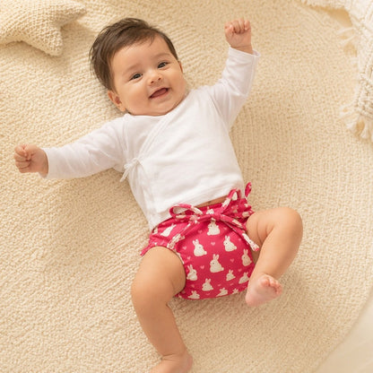 Mimi Langot | Bunny Hop | Blossom | Bamboo-Cotton DryFeel, Cloth Nappy | 0-6M