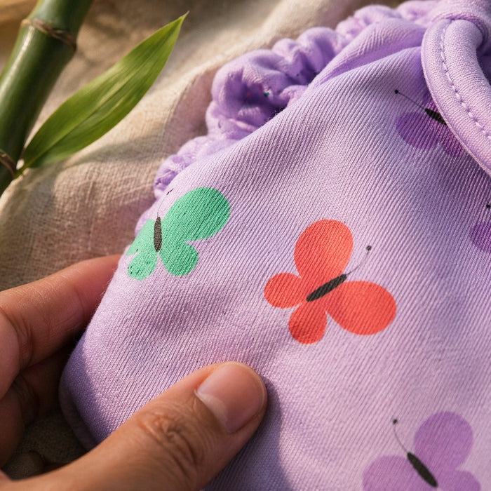 Mimi Langot | Butterfly Garden | Blossom | Bamboo-Cotton DryFeel, Cloth Nappy | 0-6M