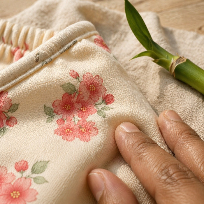 Mimi Langot | Cherry Blossom | Blossom | Bamboo-Cotton DryFeel, Cloth Nappy | 0-6M