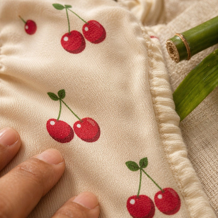 Mimi Langot | Cherry Pair | Orchard | Bamboo-Cotton DryFeel, Cloth Nappy | 0-6M