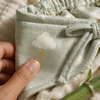 Mimi Langot | Cloud + Lightning | Monsoon Magic | Bamboo-Cotton DryFeel, Cloth Nappy | 0-6M